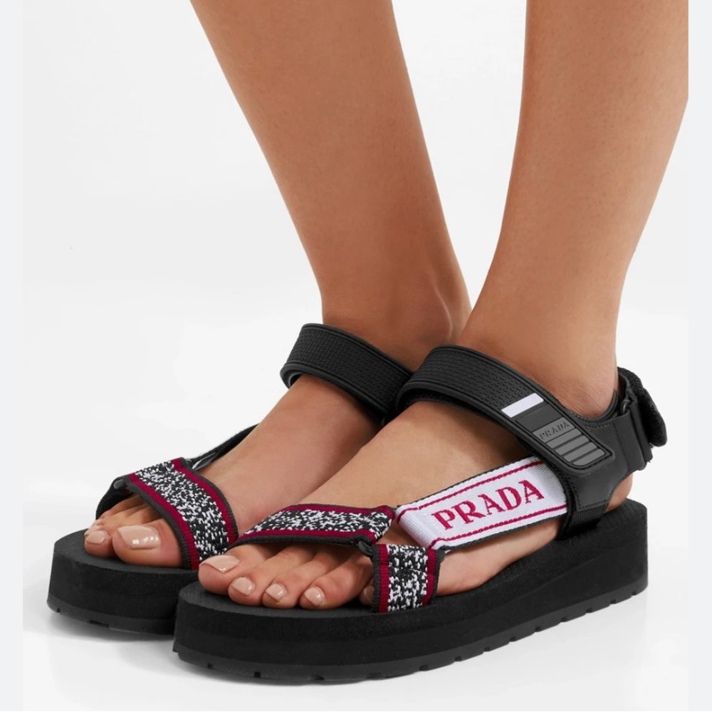 Prada Velcro 2019 dad sandal red EU 38